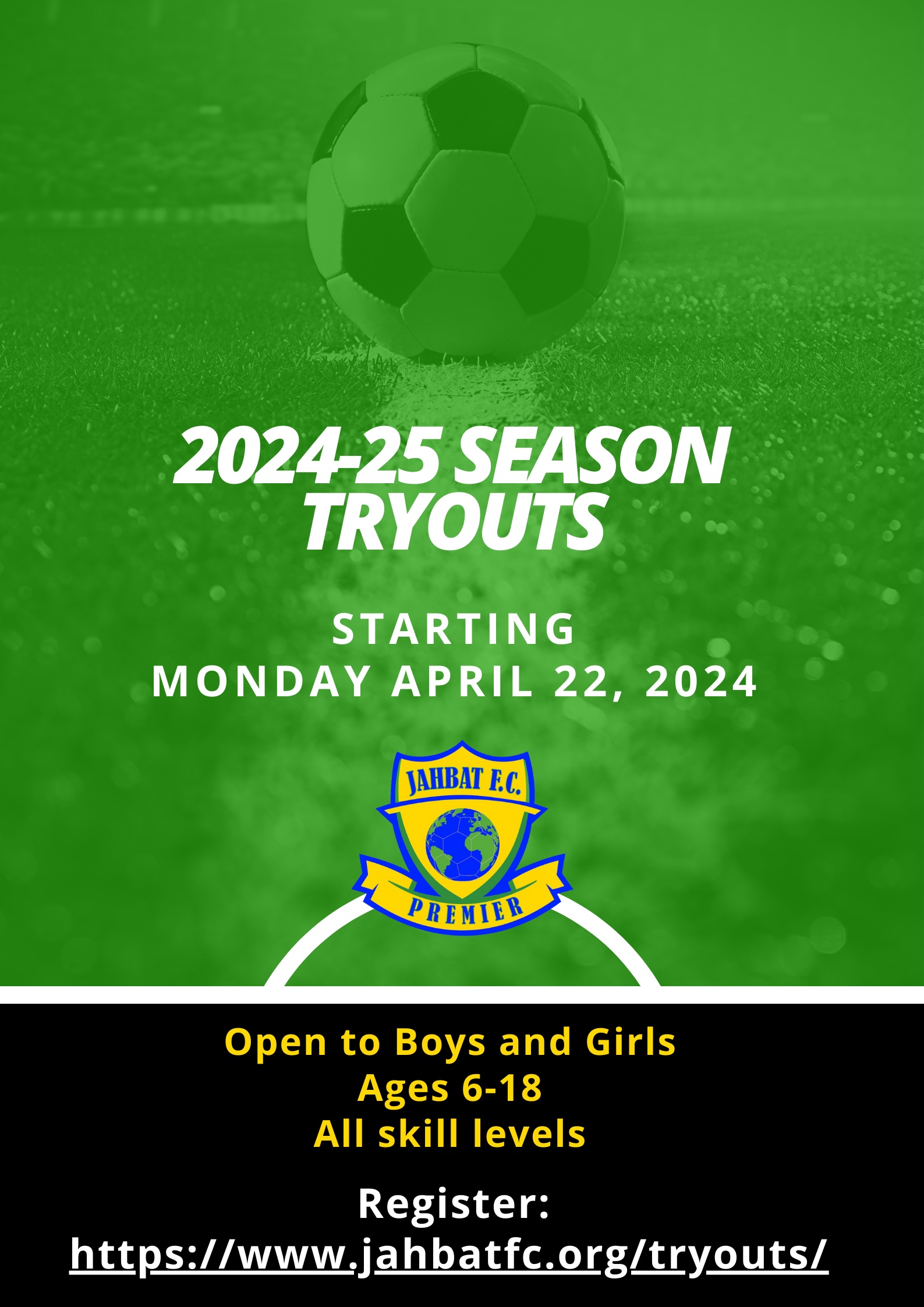 202425 Season Tryouts Jahbat F.C. Premier